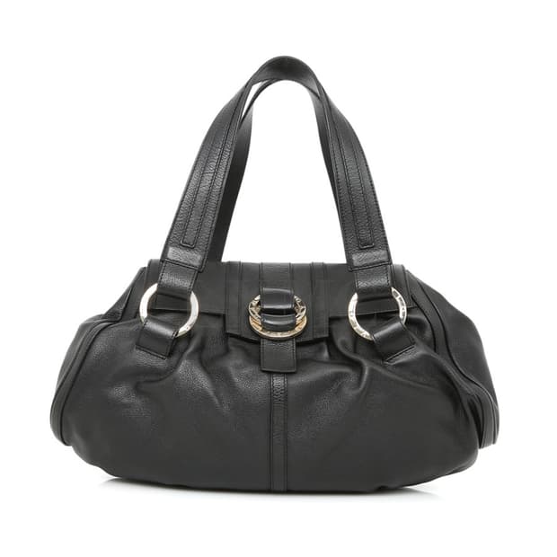 불가리 찬드라 비제로 블랙 토트 빈티지 보스턴