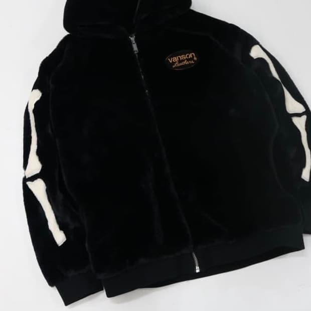 밴슨 퍼 후드집업 L