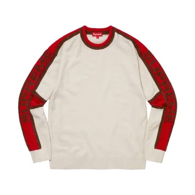 22fw 슈프림 스트라이프 셔닐 니트