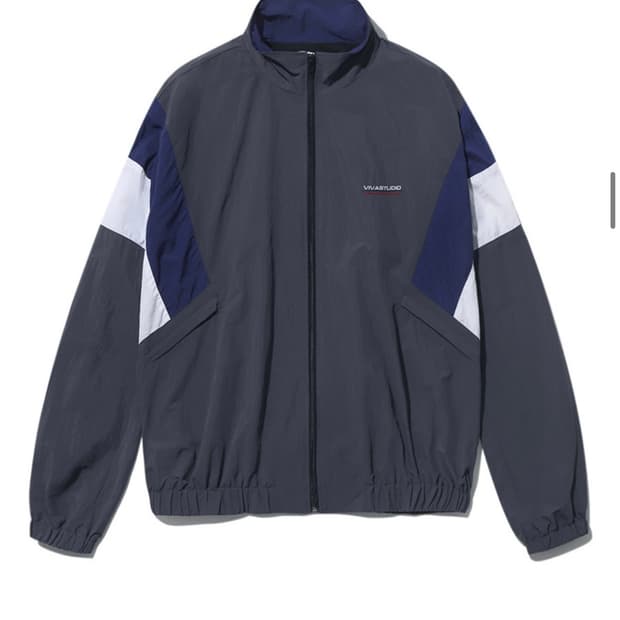 비바스튜디오 TRACK JACKET KS [CHARCOAL] 바람막이