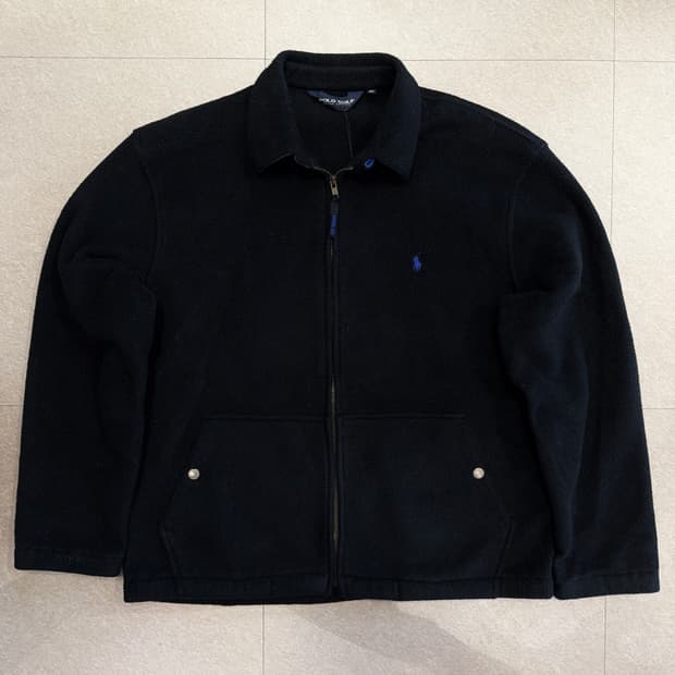 폴로 골프 플리스 집업 블루종 자켓