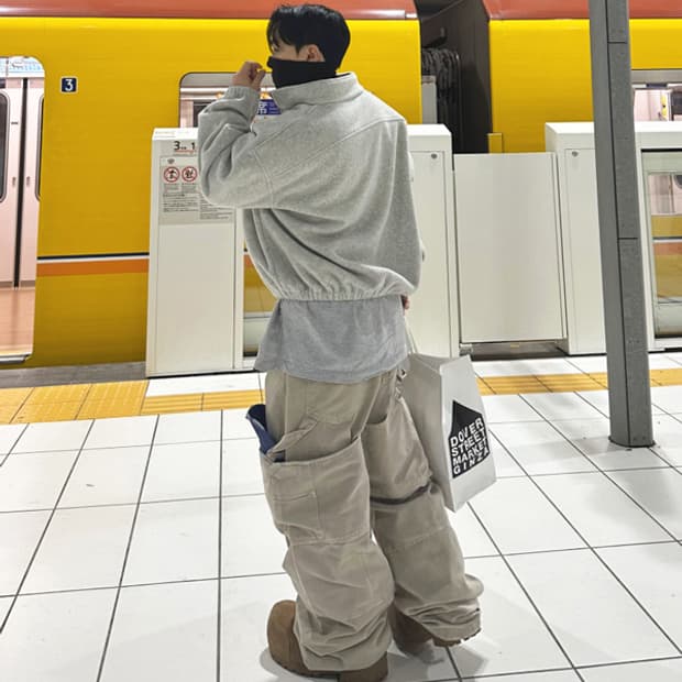 [3] 논노드 더블니 커버 팬츠 베이지