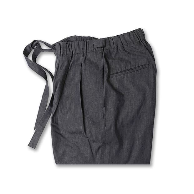 에디피스 [Edifice]도쿄 Ledome S/S 데님 와이드 밴딩 팬츠