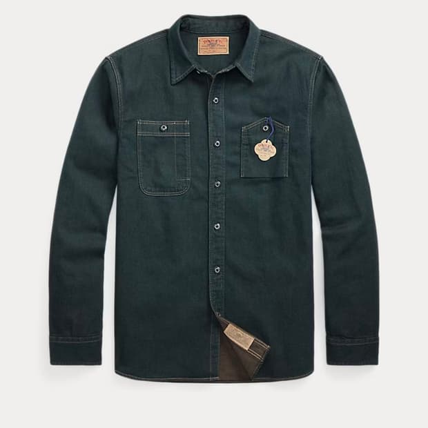 RRL 인디고 인디고 데님 워크셔츠 [새상품]