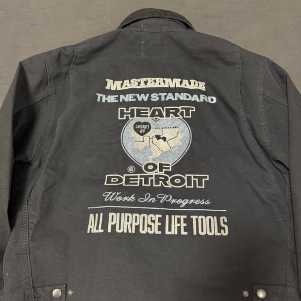 정품 4회착용 칼하트WIP 아르칸 아칸 그래픽 자켓 블랙 M