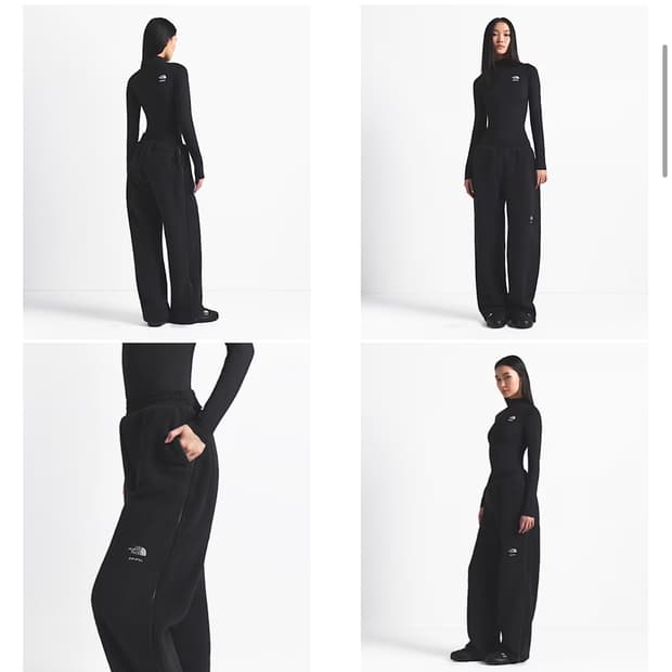 스킴스 x 노스페이스 데날리 후리스팬츠 S