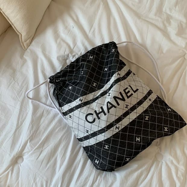 샤넬 제니 캔버스백팩