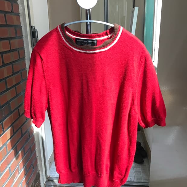 꼼데가르송 옴므 플러스 니트 반팔 