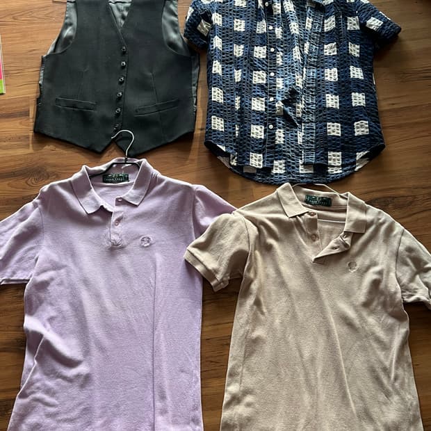 빈티지 남성 상의 일괄 세트