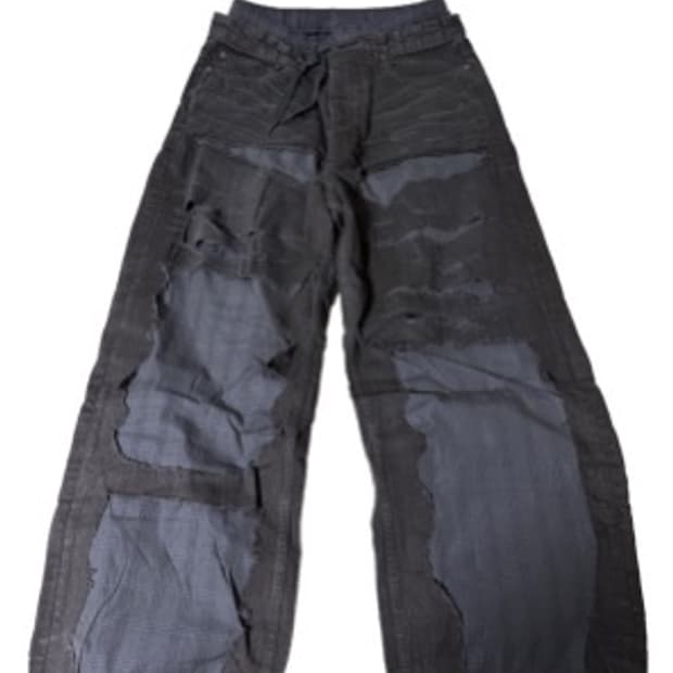 (M) 발렌시아가 파자마 레이어드 데님 블랙