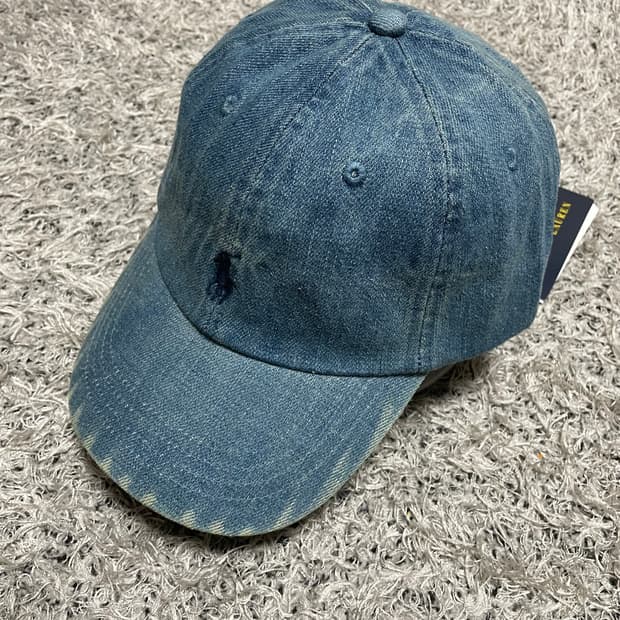 폴로Polo 네이비포니 데님 모자 Free 