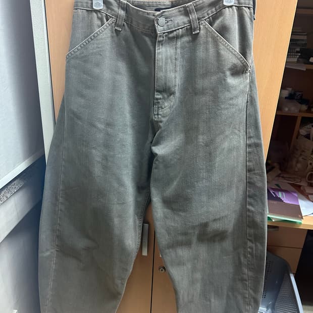 해핑룸 커브드진 워시드 올리브