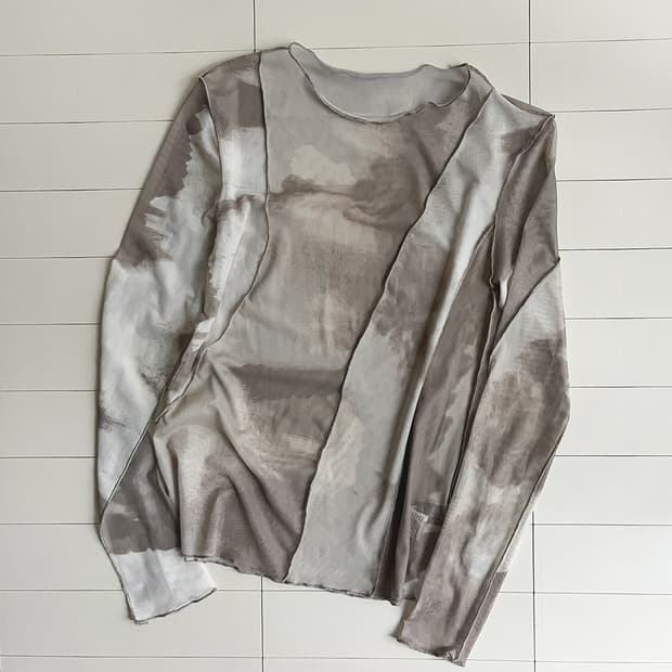 vintage autumn mesh top