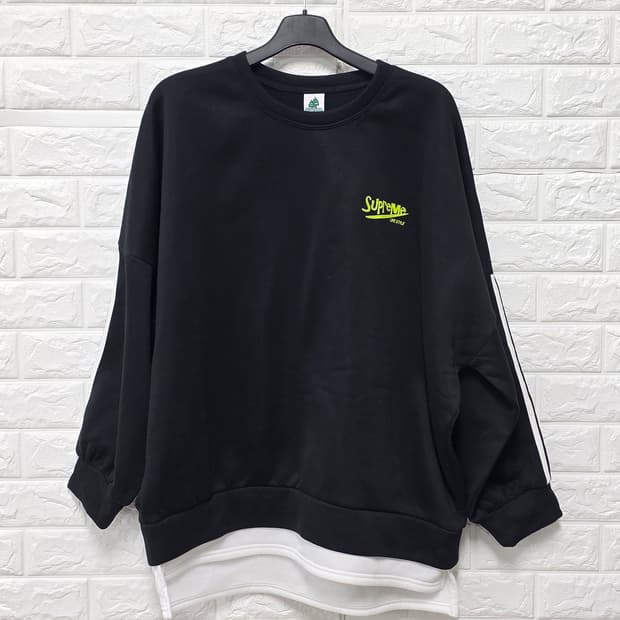 택포_ 슈프림 Supreme 검정색 맨투맨 XL