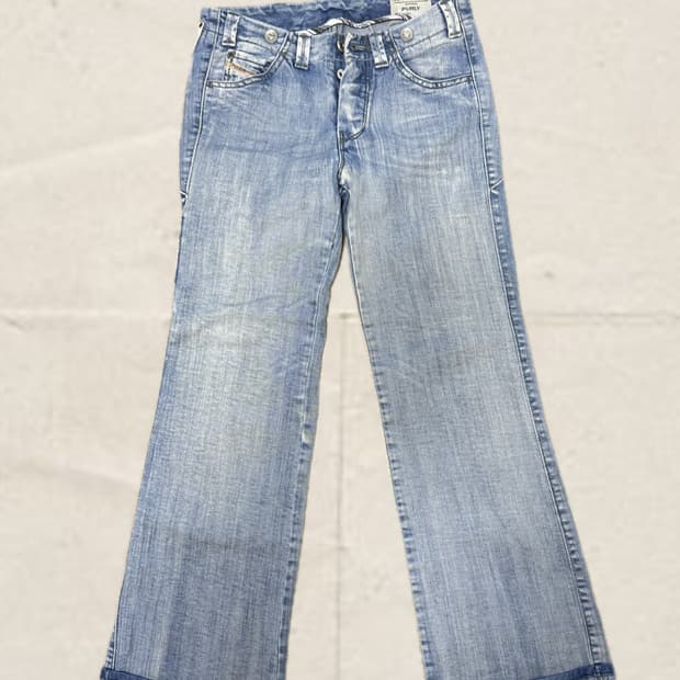 👖 DIESEL 라이트 워시 와이드 데님팬츠