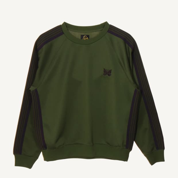 Needles 니들스 그린 라인 스웻셔츠