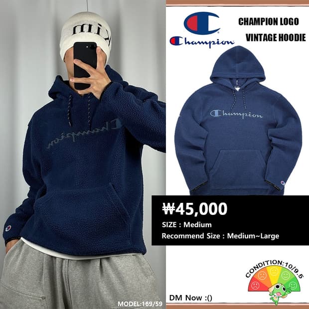 <챔피온 어센틱웨어 후드티> No.1502
