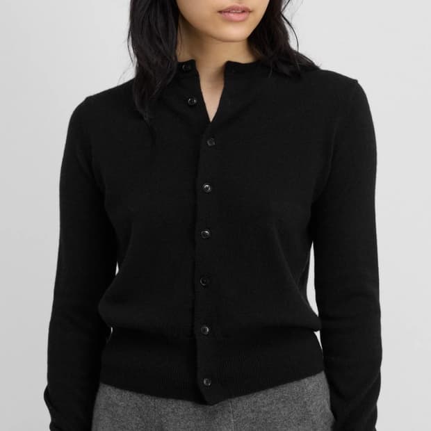 [F]익스트림캐시미어 26ss 리틀2 가디건/블랙