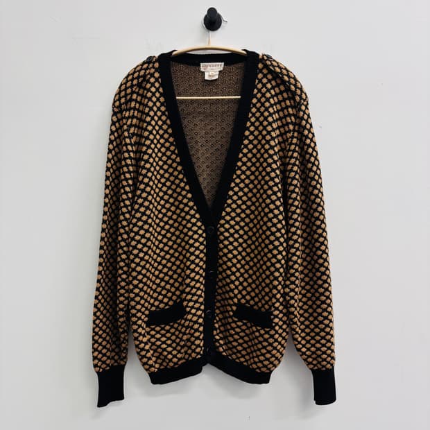 구찌(GUCCI) 80s 희귀 올드스쿨 플라워 패턴 울 가디건