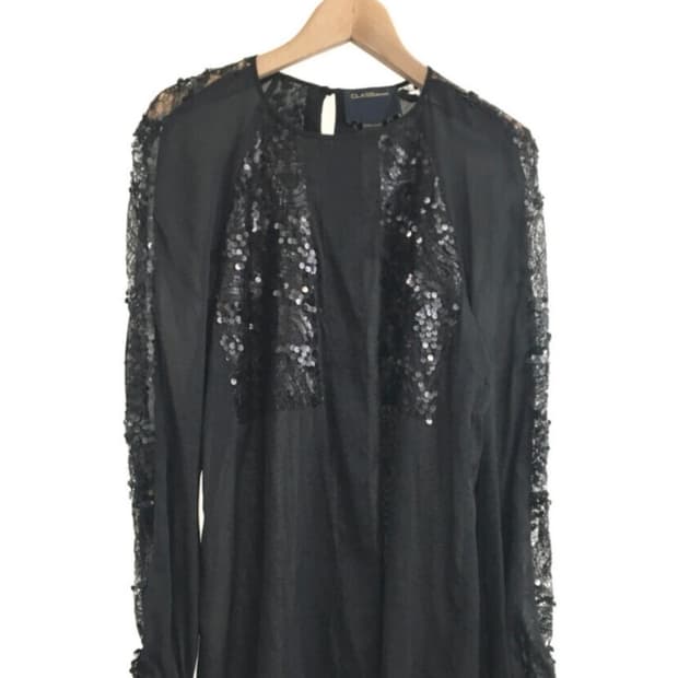 로베르토 카발리 스팽글 블라우스 시스루 40