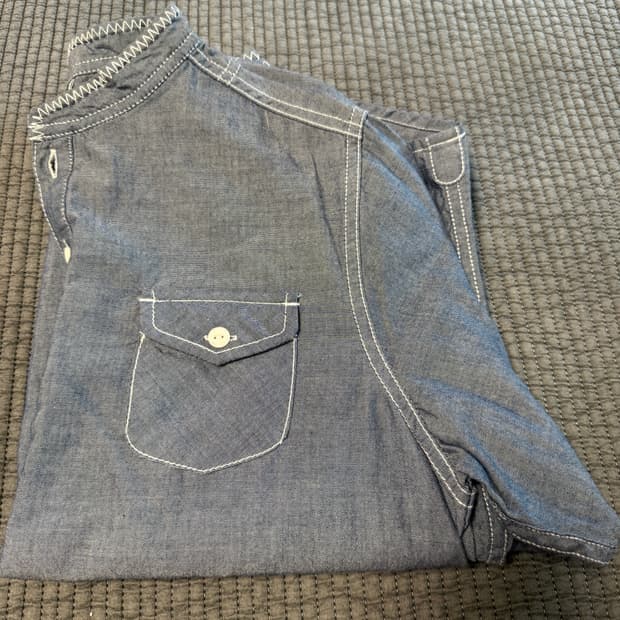 첨스 Chums 헨리넥 포켓셔츠 아웃도어 아메카지M