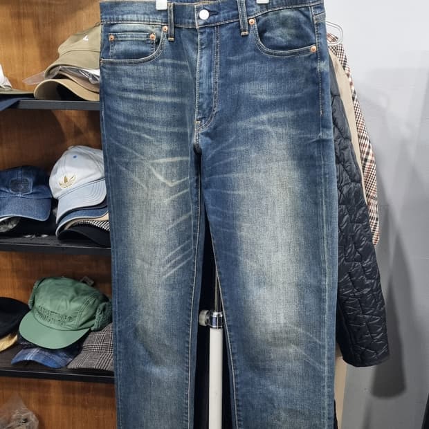 리바이스511 슬림 스판 프리미엄 워싱청바지 상태10/9