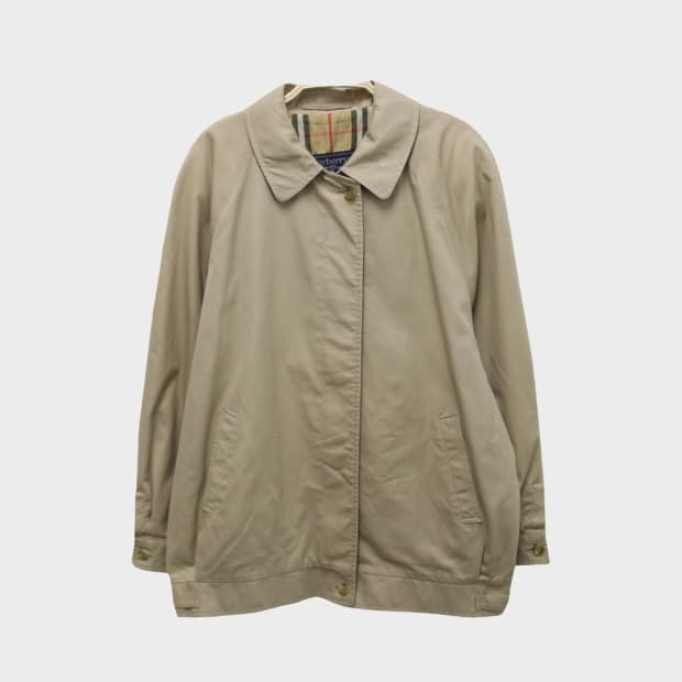 90'S 버버리 트렌치 블루종 63934