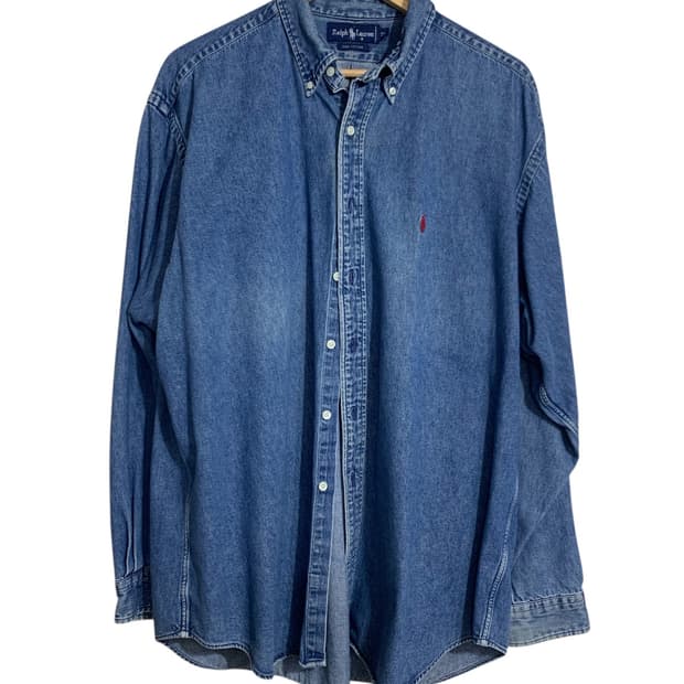 급매 폴로 데님셔츠 XL