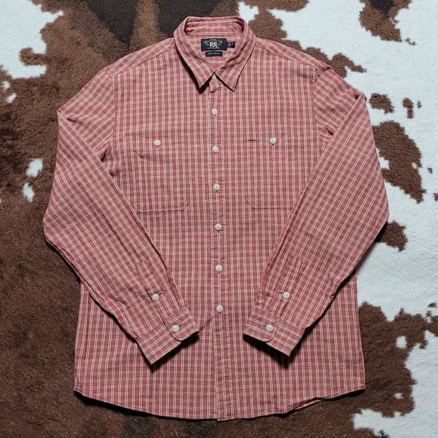 RRL 남성용 체크 남방(XL)