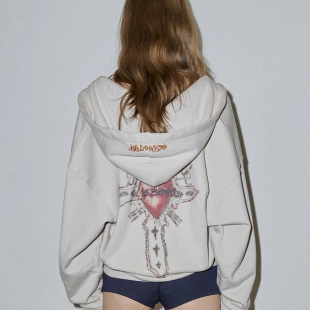 스컬프터 Beaded Saint Hoodie Zip-Up 후드집업