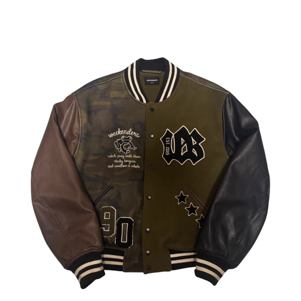 Wkndrs FROG STADIUM JACKET (KHAKI)