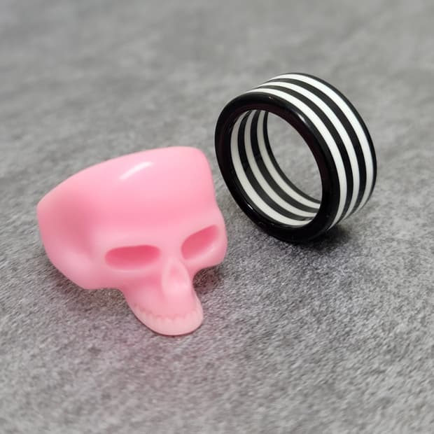 skull ring set