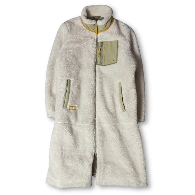 에디바우어 아이보리 뽀글이 롱 플리스 자켓 L