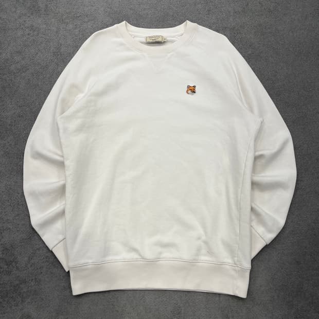 M 메종키츠네 폭스 헤드 패치 맨투맨