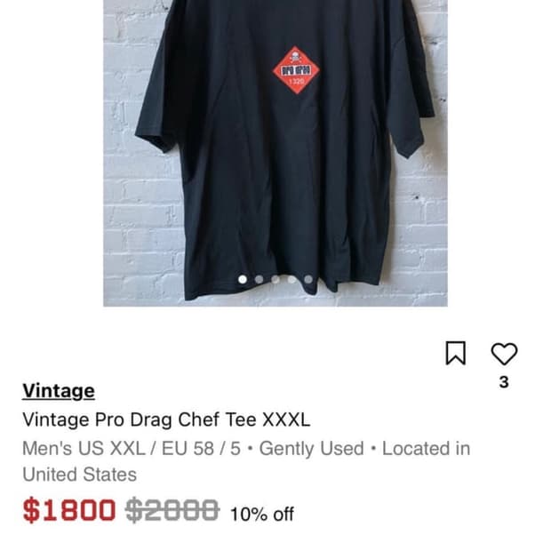 [XL~] 90s usa 크리스티안 스타크 빈티지 프로드래그 티셔츠