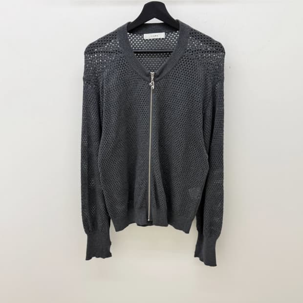 지에다 메쉬 집업 자켓