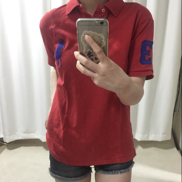 폴로 랄프로렌 레드 빅포니 카라 PK 반팔 티