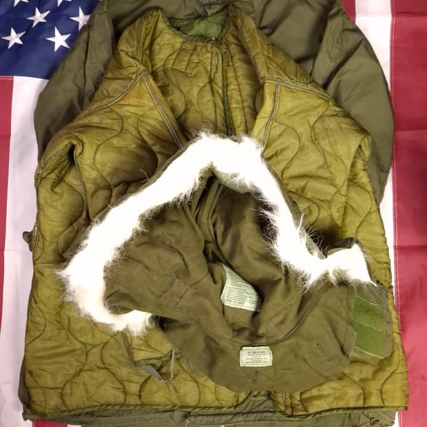 완전 새제품 오리지날 초기형 미군 M-65피쉬테일 개파카 스몰 풀셋트