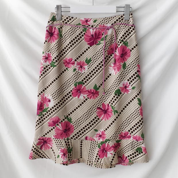 flower dot skirt