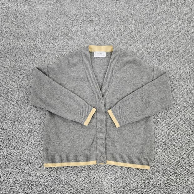 [실측확인] BLING 배색 브이넥 가디건 1104JM3