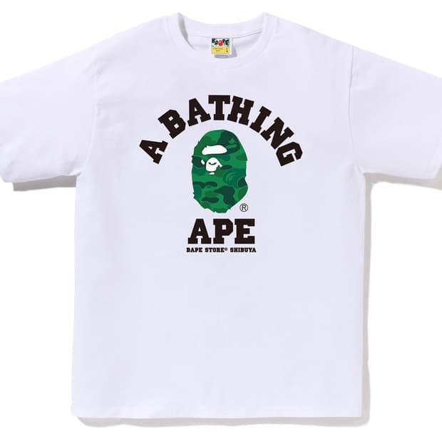 [새상품/M/택포] 베이프 컬리지 시부야 에디션 화이트