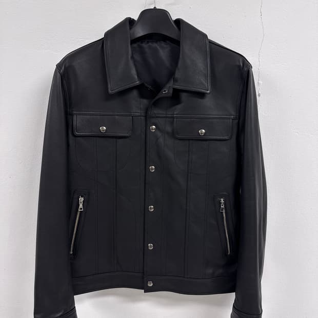 [N][110]이태리 나파 램스킨 트러커 자켓