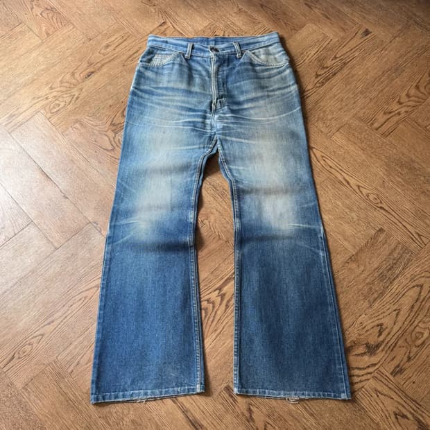 [30]70's 리바이스 USA 벨바텀 페이딩 부츠컷 데님 팬츠