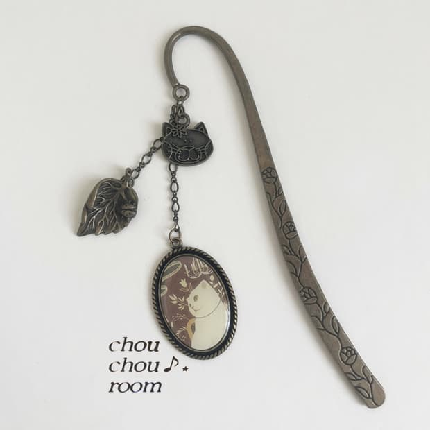 메탈 펜던트 책갈피 ⊰sweet cat story⊱ bookmark