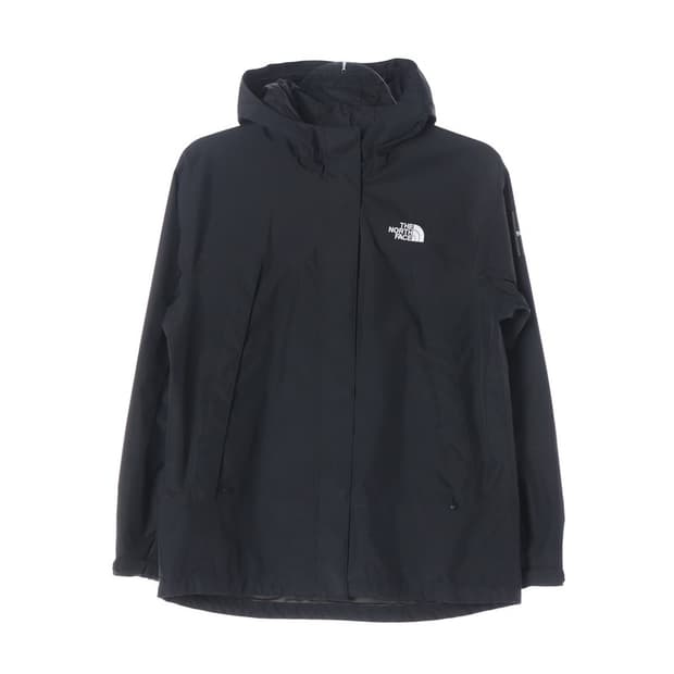 노스페이스 블랙 후드 바람막이 자켓 L/95