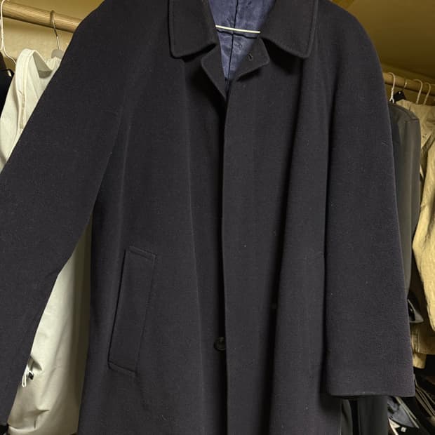 <처분가>  클래식 네이비 롱코트