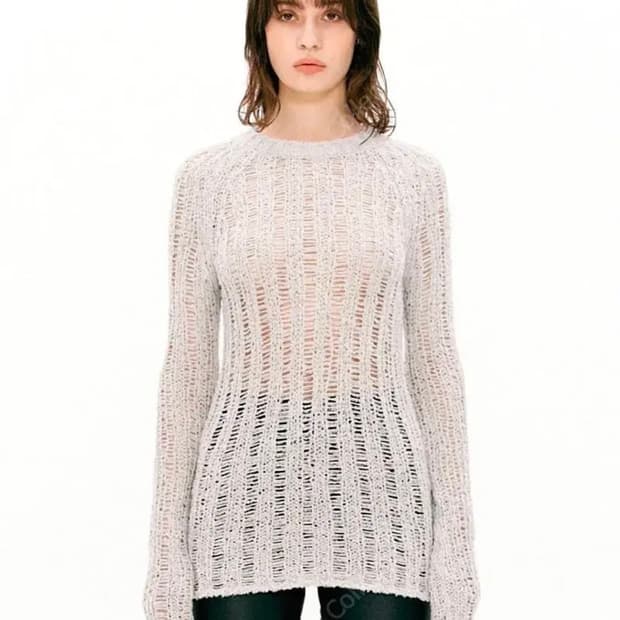 구해요) 더오픈프로덕트 오픈와이와이 래글런 오픈 스웨터