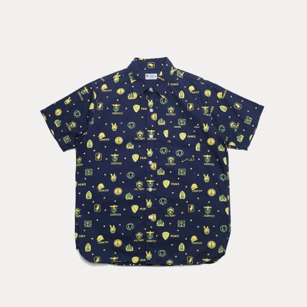 victory & peace print shirt