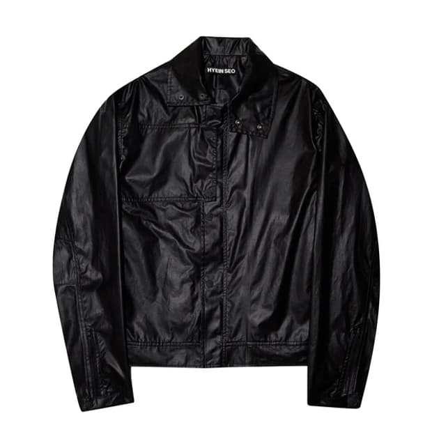 혜인구 waxed cotton jacket