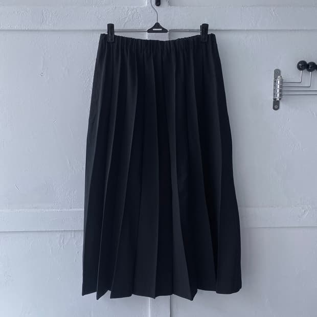 [Comme des garcons tricot] 밴딩 플리츠 울스커트